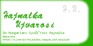 hajnalka ujvarosi business card